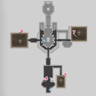 Dewlight Pavilion second-floor Origami birds locations (Image via HoYoverse)